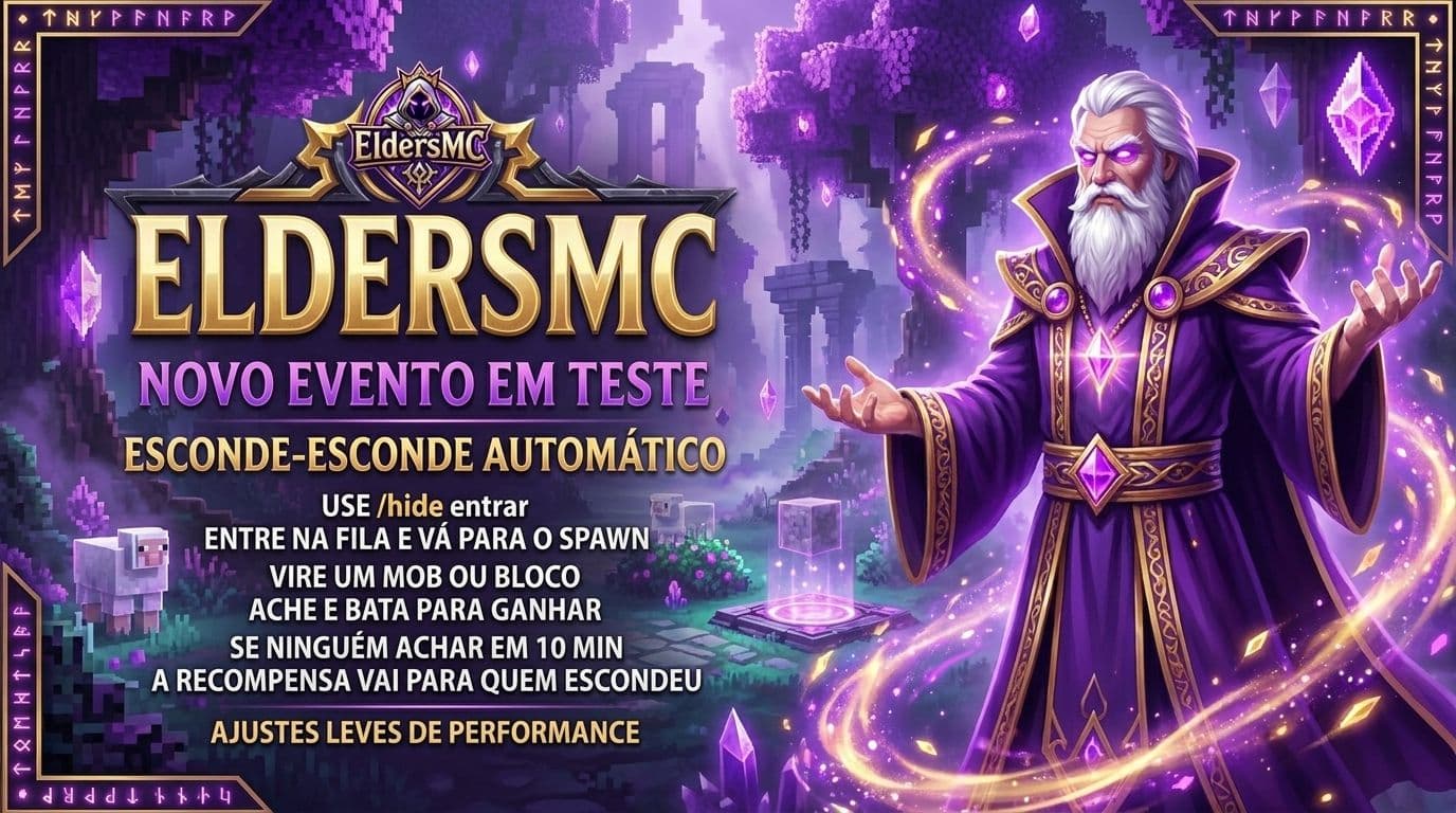 Imagem de capa de Grande Atualização: Novo Evento Esconde-Esconde, Sistema de Colheitas e Recompensas de Voto!